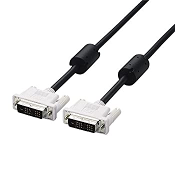 【中古】(未使用品)エレコム ディスプレイケーブル DVI-D24pin シングルリンク デジタル 1.5m ブラック CAC-DVSL15BK
