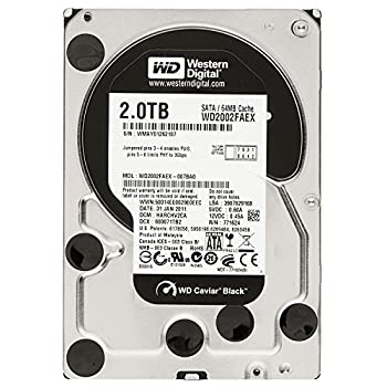 【中古】(未当て嵌める品)Western Digital WD2002FAEX 2肺結核 7200rpm SerialATA 6Gb/s 64MB 3.5in内蔵HDD [パソコン]