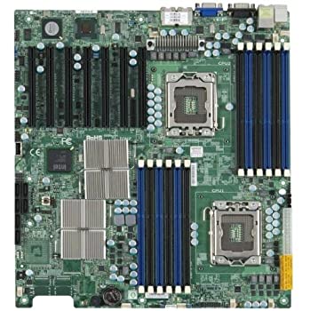 【中古】（非常に良い）Supermicro デュアルLGA1366 Xeonプロセッサ/インテル5520 / DDR3 / V＆2GbE / EATXサーバー用マザーボード