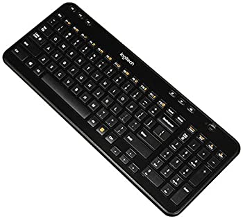 【中古】（人並み外れたに好いたらしい）Logitech 無線電話 鍵盤 K360 グロッシーブラック Glossy Black(US申し合わせ)