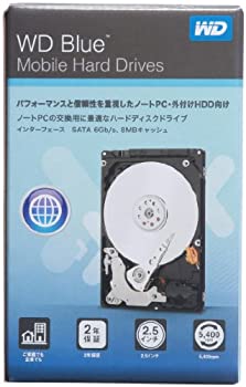 【中古】WESTERN DIGITAL 2.5インチ内蔵HDD 1TB SATA6.0Gb/s 5400rpm 16MB 7.0mm厚 WD10SPCX
