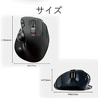【中古】エレコム トラックボールマウス/親指/5ボタン/チルト機能/無線ブラック M-XT2DRBK|GoodLifeStore