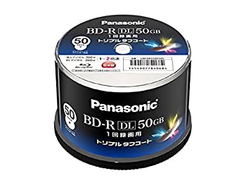 【中古】（非常に良い）Panasonic 録画用2倍速ブルーレイディスク 50GB（追記型）スピンドル50枚 LM-BRS50P50S
