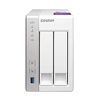 【中古】（非常に良い）QNAP(キューナップ) TS-231P 専用OS QTS搭載 デュアルコア1.7GHz CPU 1GBメモリ 2ベイ ホーム&SOHO向け スナップショット機能対応 NAS