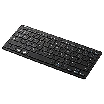 【中古】（非常に良い）エレコム Bluetoothミニキーボード/パンタグラフ式/軽量/マルチOS/ブラック