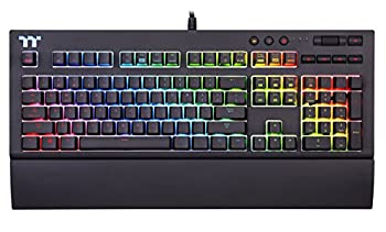 【中古】（人並み外れたに好いたらしい）Thermaltake TT割り増し金x1?RGBかっこ良い電話機効果のあるvoice-controlled Ai 16.8万色with 12点火装置成り行き桜んぼうMXブルースイッチメカニカルゲームキー