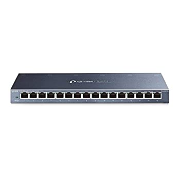 【中古】（非常に良い）TP-Link 16ポート ハブ 10/100/1000Mbps デスクトップ ギガビット 金属筐体 設定不要 ウォールマウント スイッチングハブ TL-SG116｜GoodLifeStore