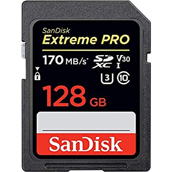 【中古】（非常に良い）SanDisk 128GB Extreme PRO UHS-I SDXC 170MB/s SDSDXXY-128G サンディスク 海外パッケージ品