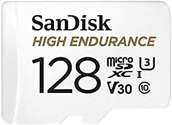 【中古】（非常に良い）SanDisk 高耐久 ドライブレコーダー アクションカメラ対応 microSDXC 128GB SDSQQNR-128G サンディスク 海外パッケージ品