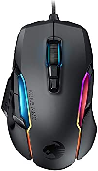 【中古】（人並み外れたに好いたらしい）ROCCAT Kone AIMO Remastered Black - RGBA Smart Customization Gaming Mouse  ROC-11-820-BK