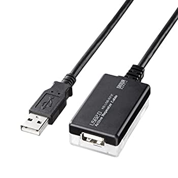 【中古】（非常に良い）サンワサプライ 12m延長USB2.0アクティブリピーターケーブル Aオス-Aメス KB-USB-R212