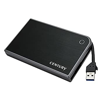 【中古】（非常に良い）センチュリー MOBILE BOX USB3.0接続 SATA6G CMB25U3BK6G ブラック/グレー