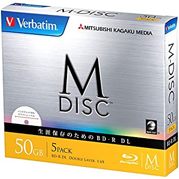【中古】三菱ケミカルメディア M-DISC 1回記録用 BD-R DL DBR50RMDP5V1 (片面3層/1-6倍速/5枚)｜GoodLifeStore