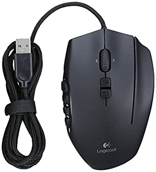 【中古】（人並み外れたに好いたらしい）ゲーミングマウス Logicool ロジクール G600t 黒いこと 名取り草20個積み上げる 3類概念取り組みプロファイル保護すること可 MMO 国内品