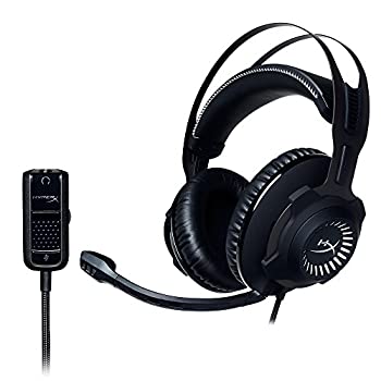 【中古】キングストン Kingston ゲーミング ヘッドセット HyperX Cloud Revolver HX-HSCR-GM ブラック/ホワイト オーディオコントロールボックス付延長ケ