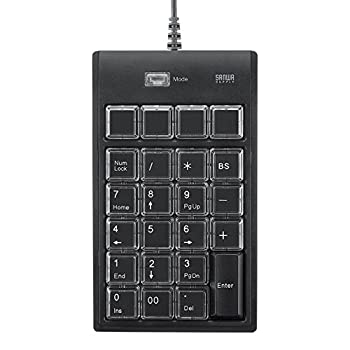 【中古】（非常に良い）サンワサプライ プログラマブルテンキー NT-19UH2BKN