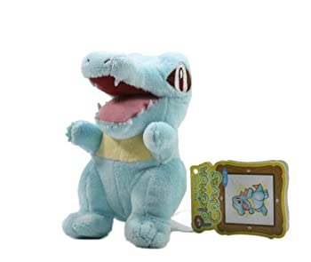 【中古】（人並み外れたに好いたらしい）ポケモンセンターオリジナル ポケモンキャンバスぬいぐるみ ワニノコ ぬいぐるみ-ぬいぐるみ・人形-おもちゃ