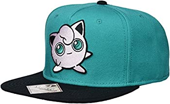 【中古】[バイオワールド]Bioworld Pokemon Jigglypuff Embroidered Snapback Cap Hat Turquoise 887439997480 [並行輸入品]