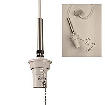 【中古】(未使用品)1灯用ペンダントソケット 白熱灯 ＬＥＤ電球用 アルミ管付 日本製 コード長30cm 白