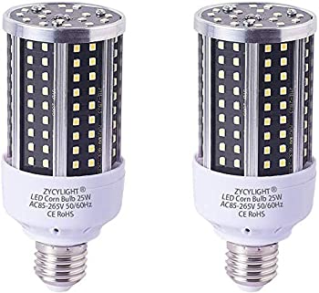 【中古】LEDコーンライト トウモロコシ型 25W LED電球 E26口金 6000LM 6000K 150-200W白熱電球相当 超高輝度 省エネ 長寿命 倉庫・納戸・駐車場・車庫・
