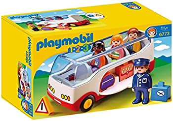 【中古】(未当て嵌める品)Playmobil 1.2.3 Airport Shuttle Bus
