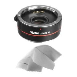 【中古】Canon ズーム望遠 EF 70 - 200mm f / 4.0?L USM 2?x Teleconverter ( 4要素) + Nwv Directマイクロファイバークリーニングクロス。