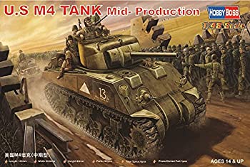 【中古】（非常に良い）ホビーボス 1/48 アメリカ M4 シャーマン 中期型 プラモデル
