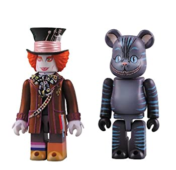【中古】(未使用品)KUBRICK MAD HATTER & BE@RBRICK CHESHIRE CAT SET ABS&PVC 塗装済みアクションフィギュア