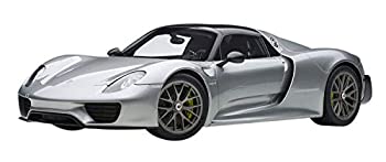【中古】（人並み外れたに好いたらしい）AUTOart 1/12 ポルシェ 918 細蟹 バイザッハ・パッケージ シルバーメタリック 研ぎ澄ます品