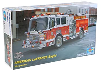 【中古】（非常に良い）トランペッター 1/25 アメリカ消防ポンプ車 プラモデル