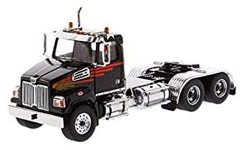 【中古】（非常に良い）(ダイキャストマスターズ) Diecast Masters ウエスタンスター4700 SF タンデムデイキャブトラクター メタリックブラック 1/50ダイキャストモデル