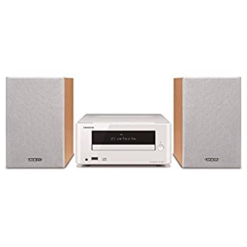 【中古】（人並み外れたに好いたらしい）オンキヨー ミニコンピューターポ CD受信システム取り合わせ Bluetooth繋ぎ合わせる能力のある 白いこと X-U5X(W)