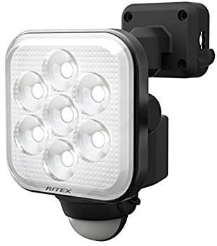 【中古】（非常に良い）ムサシ RITEX フリーアーム式LEDセンサーライト(8W×1灯) 「コンセント式」 防雨型 LED-AC1008