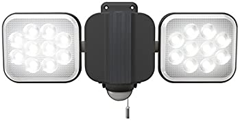 【中古】（非常に良い）ムサシ RITEX フリーアーム式LEDセンサーライト(12W×2灯) 「コンセント式」 防雨型 LED-AC2024