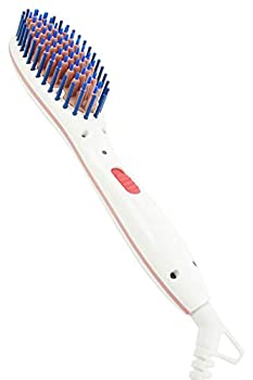 【中古】(非常に良い)Areti ヘアアイロン ストレート ブラシ型 ミニ ピンク ヒートブラシ 火傷防止 海外対応 i1798PK|GoodLifeStore