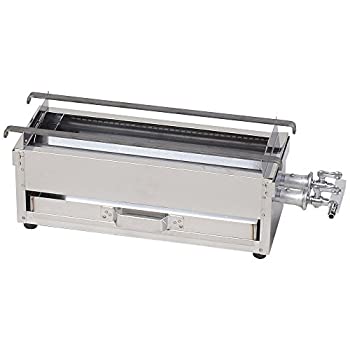 【中古】ガス焼鳥コンロ ミニ 12A・13Aガス用 300×140mm