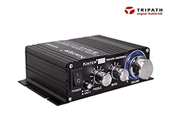 【中古】（非常に良い）Kinter K2020A+ 限定版 オリジナル Triath TA2020-020 Class-T Hi-Fi オーディオ ミニアンプ 12V 5A 電源付き ブラック