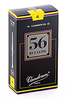 【中古】（非常に良い）バンドーレン B♭クラリネットリード ルピック56 硬さ:4 (10枚入)