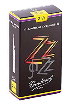 【中古】（非常に良い）バンドーレン ソプラノサクソフォンリード ズィーズィー(ZZ) 硬さ:2-1/2 (10枚入)