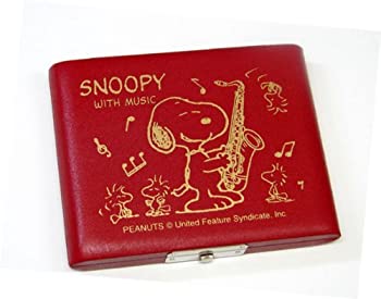 【中古】(非常に良い)スヌーピー リードケース テナーサクソフォン(5枚入)レッド
