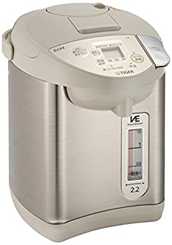 【中古】(非常に良い)タイガー 魔法瓶 電気 ポット 2.2L ベージュ 節電 VE 保温 とく子さん PIK-A220-C Tiger|GoodLifeStore