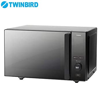 【中古】（非常に良い）ツインバード 電子レンジ 20L ブラックTWINBIRD センサー付フラット電子レンジ DR-E273B