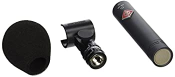 【中古】(未使用品)Neumann KM184 MT Cardioid Studio Condenser Miniature Microphone with clip and windscreen - Black