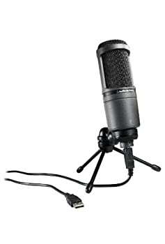 【中古】（非常に良い）オーディオテクニカ　AT2020USBスタジオコンデンサーUSBマイク 並行輸入品