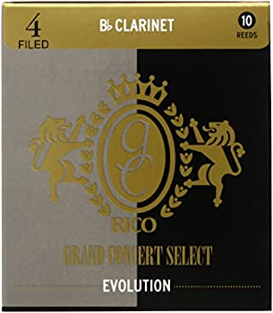【中古】（非常に良い）RICO リード グランドコンサートセレクト エヴォリューション Bbクラリネット 強度:4(10枚入) ファイルド EVF10BCL400