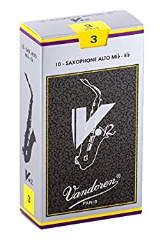 【中古】（非常に良い）バンドーレン アルトサクソフォンリード V.12 硬さ:3 (10枚入り)