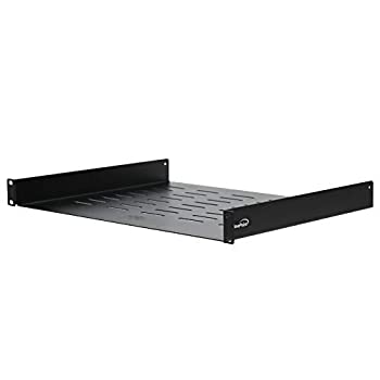 【中古】（非常に良い）NavePointユニバーサルラックトレイVentedシェルフ1uブラック14? (350?mm Deep) no lip
