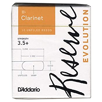 【中古】D'Addario リード レゼルヴ エヴォリューション Bクラリネット 強度:3.5+(10枚入) アンファイルドカット DCE10355｜GoodLifeStore