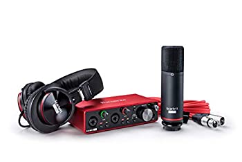 【中古】(非常に良い)Focusrite Scarlett 2i2 3rd Gen Studio Pack オーディオインターフェイス バンドルパック|GoodLifeStore