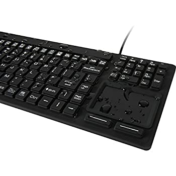 【中古】（人並み外れたに好いたらしい）WetKeys 雨合羽手当たりパッド つけ加える 専門的評点 鍵盤 タッチパッド (USB) (黒いこと) | KBWKRC106T-BK